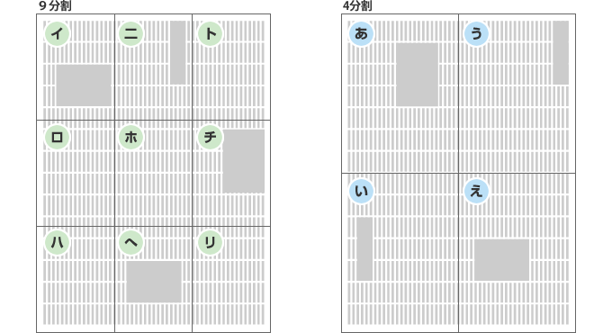 該当部分の表記記号