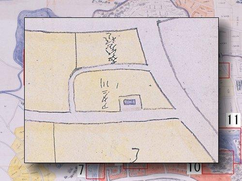 安谷川の部分拡大図