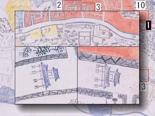 中山門から守礼門の部分拡大図
