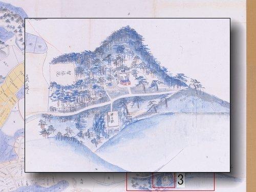 弁ヶ岳の部分拡大図