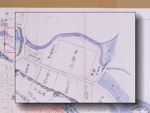 平等所の部分拡大図