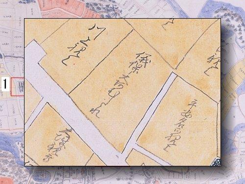儀保殿内の部分拡大図