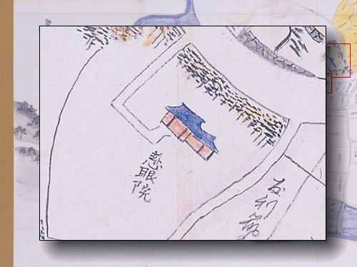 慈眼院の部分拡大図
