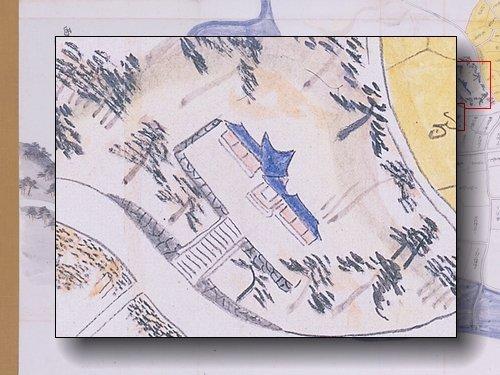 観音堂の部分拡大図