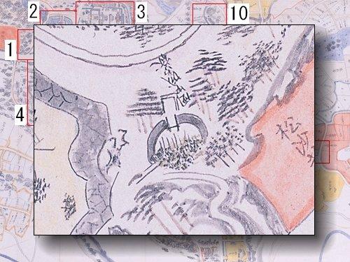 国中城御嶽の部分拡大図
