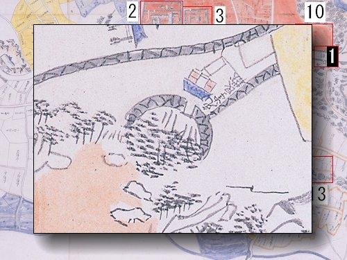 免津良嶽の部分拡大図