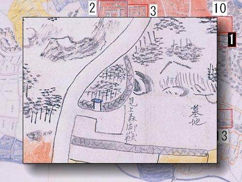 見上森御嶽の部分拡大図