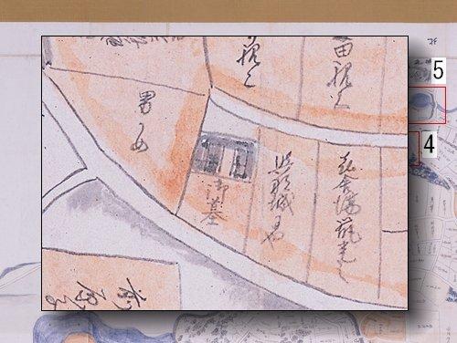 御墓の部分拡大図