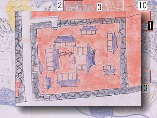 大美御殿の部分拡大図