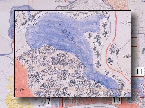 龍潭の部分拡大図