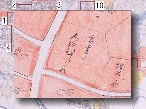 首里殿内の部分拡大図