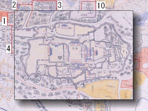 首里城（全景）の部分拡大図