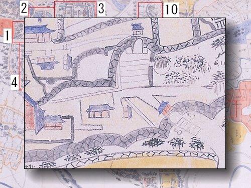 継世門の部分拡大図