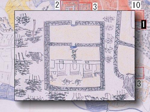 玉御殿の部分拡大図