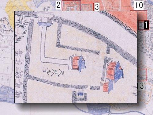 天界寺の部分拡大図