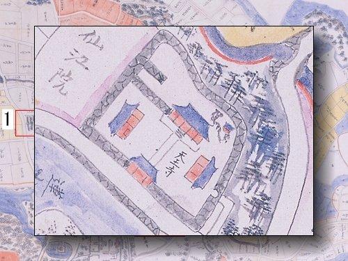 天王寺の部分拡大図