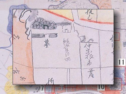 天山陵の部分拡大図