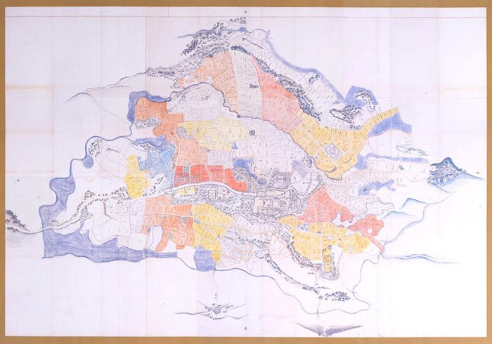 首里古地図の全体図の画像