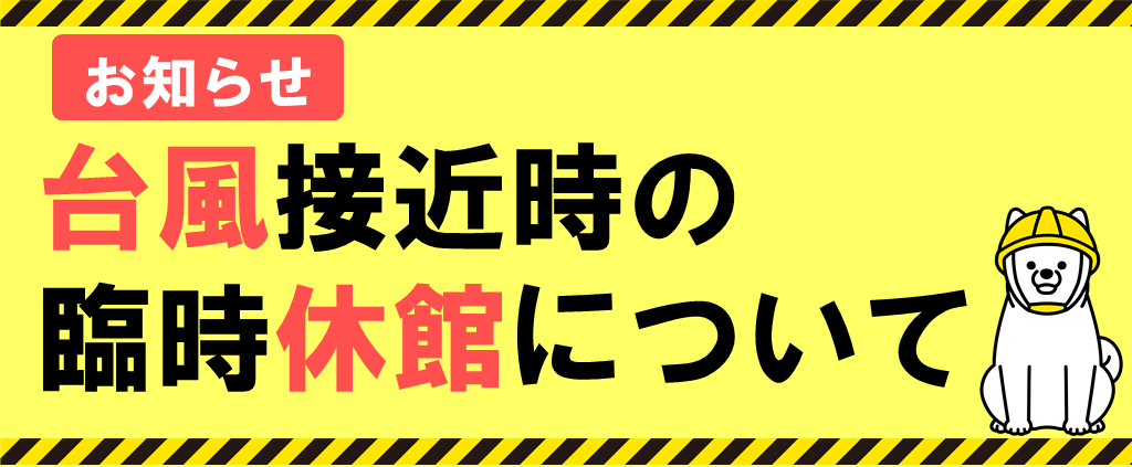 台風告知バナー